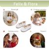 imageFelix ampamp Flora Toddler Flower Girl Dress Shoes  Girl Ballet Flats Party School Shoes WeddingBf02white