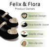 imageFelix ampamp Flora Toddler Flower Girl Dress Shoes  Girl Ballet Flats Party School Shoes WeddingBf12black