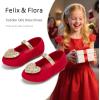 imageFelix ampamp Flora Toddler Flower Girl Dress Shoes  Girl Ballet Flats Party School Shoes WeddingBf12red