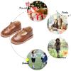 imageFelix ampamp Flora Toddler Girl Mary Jane Dress Shoes  Ballet Flats for Girl Party School ShoesB421brown