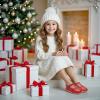 imageFelix ampamp Flora Toddler Girl Mary Jane Dress Shoes  Ballet Flats for Girl Party School ShoesB421red