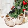 imageFelix ampamp Flora Toddler Girl Mary Jane Dress Shoes  Ballet Flats for Girl Party School ShoesB422beige