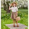 imageFelix ampamp Flora Toddler Girl Mary Jane Dress Shoes  Ballet Flats for Girl Party School ShoesB422brown
