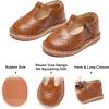 imageFelix ampamp Flora Toddler Girl Mary Jane Dress Shoes  Ballet Flats for Girl Party School ShoesB422brown