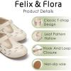 imageFelix ampamp Flora Toddler Little Girl Flat Oxfords Dress Shoes  Mary Jane Princess for Girl Party School ShoesB414beige
