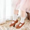 imageFelix ampamp Flora Toddler Little Girl Flat Oxfords Dress Shoes  Mary Jane Princess for Girl Party School ShoesB414brown