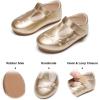 imageFelix ampamp Flora Toddler Little Girl Flat Oxfords Dress Shoes  Mary Jane Princess for Girl Party School ShoesB414gold