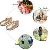 imageFelix ampamp Flora Toddler Little Girl Flat Oxfords Dress Shoes  Mary Jane Princess for Girl Party School ShoesB414gold