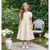 imageFelix ampamp Flora Toddler Little Girl Flat Oxfords Dress Shoes  Mary Jane Princess for Girl Party School ShoesB415apricot
