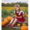 imageFelix ampamp Flora Toddler Little Girl Flat Oxfords Dress Shoes  Mary Jane Princess for Girl Party School ShoesB415red