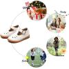 imageFelix ampamp Flora Toddler Little Girl Mary Jane Dress Shoes  Ballet Flats for Easter Flower Girl Party School ShoesB345white