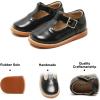 imageFelix ampamp Flora Toddler Little Girl Mary Jane Dress Shoes  Ballet Flats for Easter Flower Girl Party School ShoesB348black