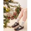 imageFelix ampamp Flora Toddler Little Girl Mary Jane Dress Shoes  Ballet Flats for Easter Flower Girl Party School ShoesB348black
