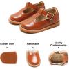 imageFelix ampamp Flora Toddler Little Girl Mary Jane Dress Shoes  Ballet Flats for Easter Flower Girl Party School ShoesB348brown