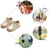 imageFelix ampamp Flora Toddler Little Girl Mary Jane Dress Shoes  Ballet Flats for Easter Flower Girl Party School ShoesB348gold