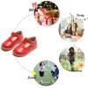 imageFelix ampamp Flora Toddler Little Girl Mary Jane Dress Shoes  Ballet Flats for Easter Flower Girl Party School ShoesB348red
