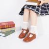 imageFelix ampamp Flora Toddler Little Girl Mary Jane Dress Shoes  Ballet Flats for Easter Flower Girl Party School ShoesB395brown