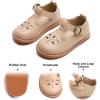 imageFelix ampamp Flora Toddler Little Girl Mary Jane Dress Shoes  Ballet Flats for Easter Flower Girl Party School ShoesB395nude