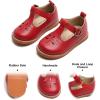 imageFelix ampamp Flora Toddler Little Girl Mary Jane Dress Shoes  Ballet Flats for Easter Flower Girl Party School ShoesB395red