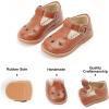 imageFelix ampamp Flora Toddler Little Girl Mary Jane Dress Shoes  Ballet Flats for Easter Flower Girl Party School ShoesB401brown