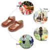 imageFelix ampamp Flora Toddler Little Girl Mary Jane Dress Shoes  Ballet Flats for Easter Flower Girl Party School ShoesB407brown