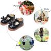 imageFelix ampamp Flora Toddler Little Girl Mary Jane Dress Shoes  Ballet Flats for Easter Flower Girl Party School ShoesB424black