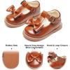 imageFelix ampamp Flora Toddler Little Girl Mary Jane Dress Shoes  Ballet Flats for Easter Flower Girl Party School ShoesB424brown