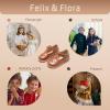 imageFelix ampamp Flora Toddler Little Girl Mary Jane Dress Shoes  Ballet Flats for Girl Party School ShoesB366brown