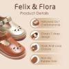 imageFelix ampamp Flora Toddler Little Girl Mary Jane Dress Shoes  Ballet Flats for Girl Party School ShoesB366brown