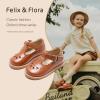 imageFelix ampamp Flora Toddler Little Girl Mary Jane Dress Shoes  Ballet Flats for Girl Party School ShoesB366brown