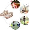 imageFelix ampamp Flora Toddler Little Girl Mary Jane Dress Shoes  Ballet Flats for Girl Party School ShoesB366glitter Gold