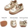imageFelix ampamp Flora Toddler Little Girl Mary Jane Dress Shoes  Ballet Flats for Girl Party School ShoesB366gold