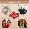 imageFelix ampamp Flora Toddler Little Girl Mary Jane Dress Shoes  Ballet Flats for Girl Party School ShoesB366red