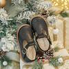 imageFelix ampamp Flora Toddler Little Girl Mary Jane Dress Shoes  Ballet Flats for Girl Party School ShoesB366retro Black