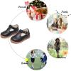 imageFelix ampamp Flora Toddler Little Girl Mary Jane Dress Shoes  Ballet Flats for Girl Party School ShoesB366retro Black