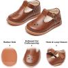 imageFelix ampamp Flora Toddler Little Girl Mary Jane Dress Shoes  Ballet Flats for Girl Party School ShoesB366retro Brown