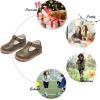 imageFelix ampamp Flora Toddler Little Girl Mary Jane Dress Shoes  Ballet Flats for Girl Party School ShoesB366retro Green