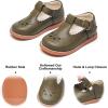 imageFelix ampamp Flora Toddler Little Girl Mary Jane Dress Shoes  Ballet Flats for Girl Party School ShoesB366retro Green