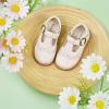 imageFelix ampamp Flora Toddler Little Girl Mary Jane Dress Shoes  Ballet Flats for Girl Party School ShoesB368beige