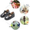 imageFelix ampamp Flora Toddler Little Girl Mary Jane Dress Shoes  Ballet Flats for Girl Party School ShoesB368black