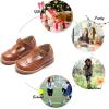 imageFelix ampamp Flora Toddler Little Girl Mary Jane Dress Shoes  Ballet Flats for Girl Party School ShoesB368brown