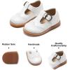 imageFelix ampamp Flora Toddler Little Girl Mary Jane Dress Shoes  Ballet Flats for Girl Party School ShoesB368white