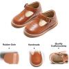 imageFelix ampamp Flora Toddler Little Girl Mary Jane Dress Shoes  Ballet Flats for Girl Party School ShoesB369brown