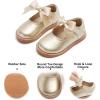 imageFelix ampamp Flora Toddler Little Girl Mary Jane Dress Shoes  Ballet Flats for Girl Party School ShoesB380gold