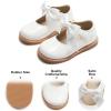imageFelix ampamp Flora Toddler Little Girl Mary Jane Dress Shoes  Ballet Flats for Girl Party School ShoesB380white