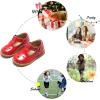 imageFelix ampamp Flora Toddler Little Girl Mary Jane Dress Shoes  Ballet Flats for Girl Party School ShoesB382red