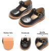 imageFelix ampamp Flora Toddler Little Girl Mary Jane Dress Shoes  Ballet Flats for Girl Party School ShoesB383black