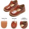 imageFelix ampamp Flora Toddler Little Girl Mary Jane Dress Shoes  Ballet Flats for Girl Party School ShoesB383brown