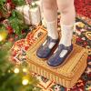 imageFelix ampamp Flora Toddler Little Girl Mary Jane Dress Shoes  Ballet Flats for Girl Party School ShoesB383navy Blue
