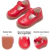imageFelix ampamp Flora Toddler Little Girl Mary Jane Dress Shoes  Ballet Flats for Girl Party School ShoesB383red